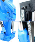 Shop Floor Beast Hydraulic Toe Jack Lift 15 Ton 30 Ton Heavy Duty Capacity Built Tough Alloy Steel Frame components close-up.