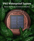 Close-up of solar panel for Six Pack RGBW Solar Pathway Lights Outdoor With Auto On Off IP65 Waterproof LED Garden Path