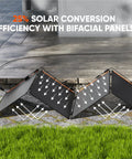 SolarSaga 500X 500W Solar Panels With 25 Percent Bifacial Efficiency IP68 Outdoor Ready For Camping RVs And Off Grid Living
