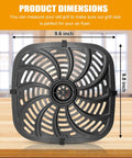Air Fryer Grill Pan Replacement Tray For Chefman TurboTouch Easy View 8 Qt Air Fryer Top Notch Nonstick Food Grade Crisper