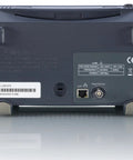 Back view of Two Channel 100 MHz Digital Storage Oscilloscope SDS1102CML Plus, showing ports and power requirements