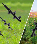 Set Of 3 Solid Shaft Garden Auger Drill Bits For Easy No Fuss Planting 1.6x16 2.6x16 3.5x16 shown in use and on grass