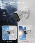 4K Ultra HD Outdoor Or Indoor Security Camera System With Sensor Spotlight and True Detect Heat and Motion Detection weatherproof feature