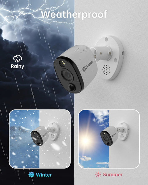 4K Ultra HD Outdoor Or Indoor Security Camera System With Sensor Spotlight and True Detect Heat and Motion Detection weatherproof feature