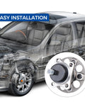 Rear Wheel Bearing And Hub Assembly 512505 for Toyota Prius 2010-2015, shown with installation diagram, highlighting ease of installation.
