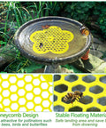 Floating Bee Island Kit For Garden And Pool 4 Pack, 8.66 Inch EVA Foam Bee Watering Station With Flower Float in bee bath