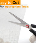 Scissors cutting Six Pack 12 By 8 Inch 20 Mesh Stainless Steel Wire Mesh Screen For DIY Projects No Rust Cage Vent Garden Filter