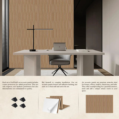Six Pack Large Acoustic Panels Killer Soundproof Foam Wall Tiles Heavy Duty Noise Reduction Studio Gear Room Echo Slayers Solid Polyester Fiber Acoustic Treatment Panels For Home Theater Setup in modern office.