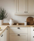 Kitchen with cream cabinets featuring 10 Pack 2.5 Inch Oil Rubbed Bronze Drawer Pulls For Cabinets And Drawers Cup Pulls Kitchen Cabinets Handles.