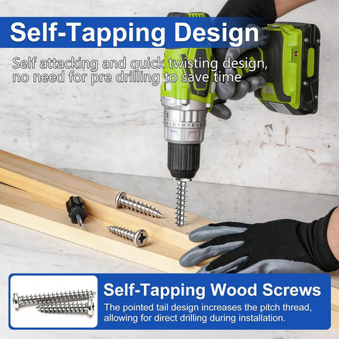 Self Tapping Wood Screws Set 685Pcs M2 M3 M4 Phillips Pan Head Assortment Kit 14 Sizes For DIY Plastic Wood Soft Metal And Sheet Metal Cross Recessed Drive Carbon Steel With Black Zinc Finish Built Tough And Rust Resistant; self-tapping design