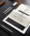 Pro Grade 0.5mm Mechanical Pencil With Brass Mechanism Cushioned Lead Built In Eraser Knurled Non Slip Grip Matte Black Finish A True Workhorse For Crisp Lines Precision Writing And Sketching on sketchbook