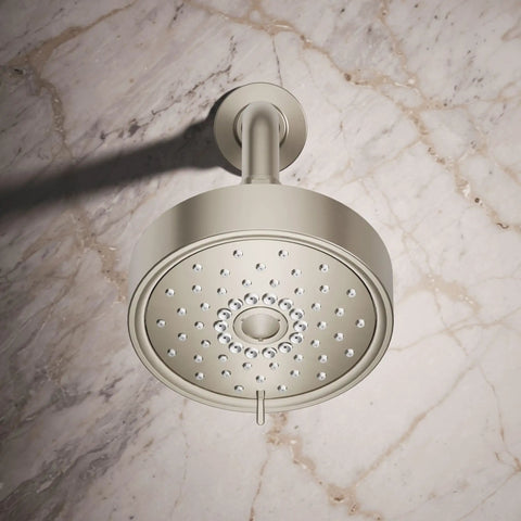 Purist Three Function Shower Head With Full Coverage Massage And Silk Spray, High Pressure 1.75 Gpm, Vibrant Brushed Nickel Finish