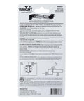 Back packaging of Adjustable Self-Closing Door Hinges for Storm and Screen Doors 2-3/4 Inch Zinc Plated V650ZP by Wright Products