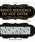 Do Not Enter Sign For Private Residence No Trespassing Keep Out Durable Acrylic Safety Sign Self Adhesive Quick Install