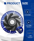 4-1/2 Inch Metal Cutting Diamond Blade All Purpose Cut Off Wheel For Rebar Sheet Metal Angle Iron Stainless Steel