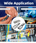 Wide application of 100 Piece Heavy Duty Female Spade Connectors 12 To 10 Gauge Non Insulated Crimp Terminals in wiring tasks.