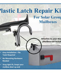 Mailbox Plastic Latch Repair Kit For Solar Group Mailbox Easy Install No Tools Required Includes Finger Handle One Latch And Two Mounting Brackets Fits Plastic Latch Not For Metal Latches A Simple DIY Fix on a mailbox