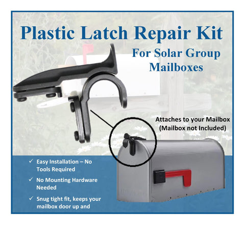 Mailbox Plastic Latch Repair Kit For Solar Group Mailbox Easy Install No Tools Required Includes Finger Handle One Latch And Two Mounting Brackets Fits Plastic Latch Not For Metal Latches A Simple DIY Fix on a mailbox