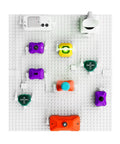 Hands On STEM Electronics Kit For Kids With Snap Together Circuits And Building Blocks That Make Electricity Fun For Ages Six And Up Beginner Friendly Science Toy, white board