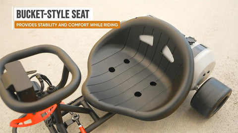 Ground Force Rad Rod Pocket Go Kart For Kids Six And Up With Ten MPH Top Speed And Forty Minute Run Time featuring bucket-style seat