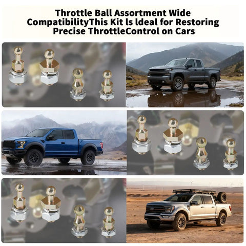 20-2 Throttle Ball Assortment For Carburetor Linkage Kit With Cadmium Plated Steel Construction Ideal For Connecting Rods To Throttle Bodies In Automotive Projects.