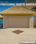 Top Tier Brown Tinted Concrete Sealer With High Gloss Glow Up Solvent Based Cure And Seal applied on a driveway.