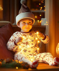 Warm White Plug In Fairy Lights 33Ft 100 LED Silver Wire Firefly String Lights With Adapter For festive room decor.