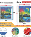 Comparison of diamond painting kits highlighting 12 Pack Diamond Painting Kits for Adults 5D Diamond Art Paint By Number for Beginners.