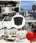 Dope Adjustable Rubber Furniture Feet Set Of 4 With M8 12mm Studs used on various machines for stability and noise reduction.