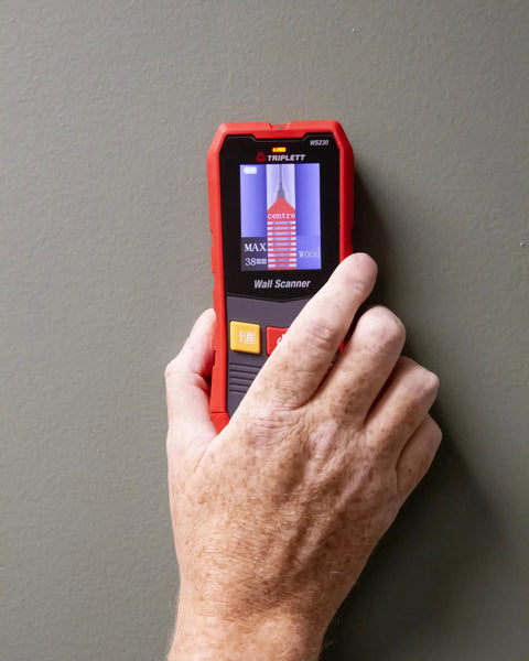 Slick Professional Grade Digital Wall Scanner With Vibrant Color Screen Dead On Stud Locator And Live Electrical Wire Detector Total No Hassle Diy Home Fixer Upper Tool