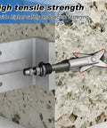 8 Pack M8x110mm X Shaped Toggle Bolts Heavy Duty Wall Anchors Stainless Steel 304 installed in concrete wall