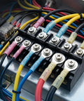 Close-up of assembled 1622 Piece Heat Shrink Wire Connector Kit With T Tap No Splice Joints Solder Seal Terminals in use