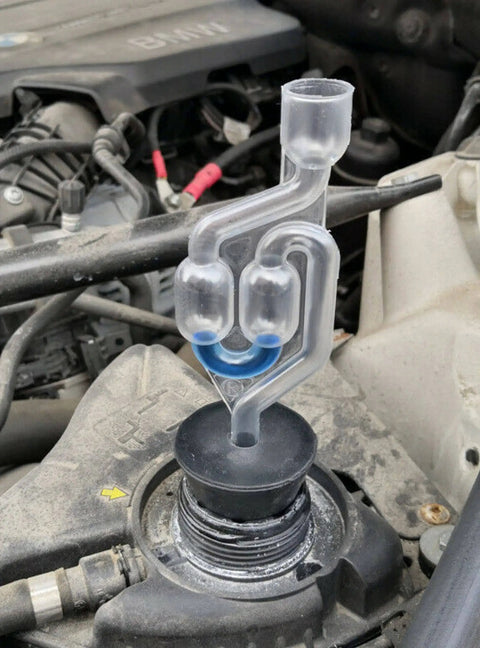 Head Gasket Tester Kit With Combustion Leak Detector 50 Tests, Fast And Convenient Car Diagnostic Tool in engine setup