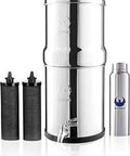 2.25 Gallon Countertop Water Filter System With Dope NSF Certified Filtration, Dual Carbon Filters, AISI 304 Stainless Steel