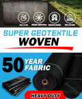 Heavy Duty Geotextile Fabric For Driveway Stabilization And Rock Solid Road Base Reinforcement Woven Polypropylene roll and folded fabric
