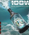 Kick Water Out Fast Heavy Duty Cordless Submersible Water Pump Dropping 1268 Gph Brushless Electric Sump Pump with powerful motor in water.