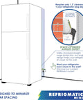 Two In One Voltage And Surge Protector Pack For Fridge And Washer To Stop High And Low Voltage Brownouts And Spikes Keeping Your Appliances Safe And Running Smoothly, with a space-optimized angled outlet, designed to minimize rear spacing.