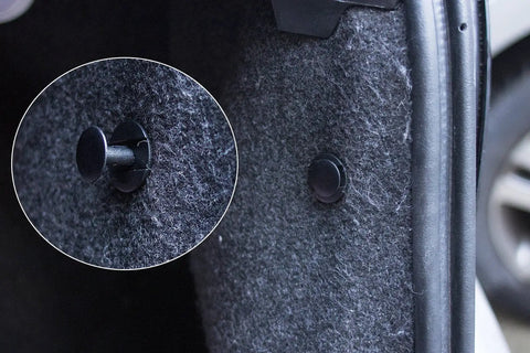 Close-up of push pin rivet from 102 Piece Auto Push Pin Rivet Kit 6 In 1 6.3mm 8mm 9mm 10mm Rivets used in car interior