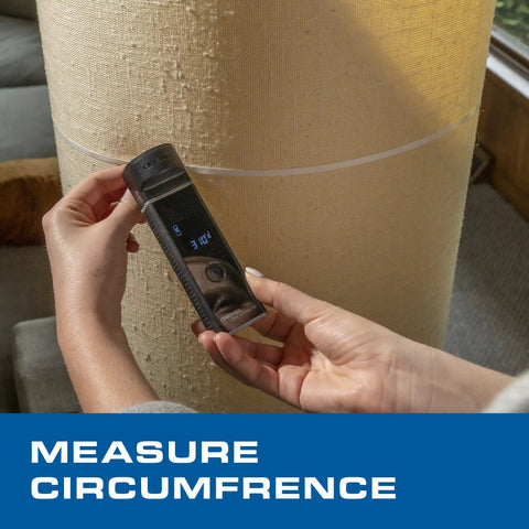 3-In-1 Digital Measurement Tool With Laser Measure, Tape Attachment, And Wheel Adapter measuring circumference of a column