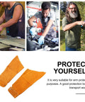 Pro Level Heavy Duty Cowhide Leather Arm Sleeves Heat Resistant Double Layer Welding Oversleeves for arm protection and safety.