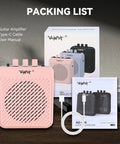 Mini 3W Rechargeable Bluetooth Guitar Amp With Dual Channel Clean And Overdrive For Indoor Practice And Travel in pink packaging