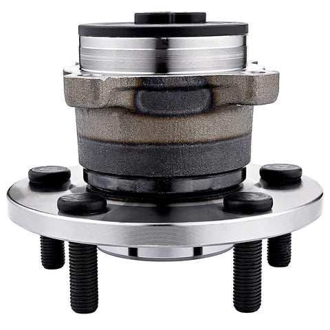 Front view of Rear Wheel Bearing And Hub Assembly Replacement Suspension Kit for Mazda 3 2004-2013 with 5-bolt lug pattern.