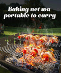 Disposable Grill Grates Set Of 10 For Outdoor Grills And Smokers Fits 11.8 By 15.7 Inch with meats and veggies over fire
