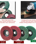 17 Piece 4 Inch Pro Grade Buffing Wheels Polishing Kit for Angle Grinder with nylon fiber flap discs and wool felt wheel shown