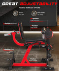 Side view of Go-To 3-In-1 Leg Extension Curl Machine For Home Gym, highlighting adjustable positions and smooth bearings.