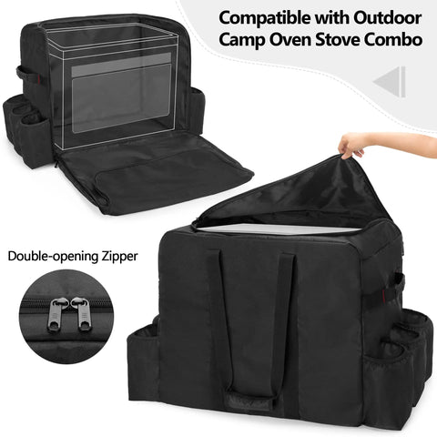 Camp Oven Carry Bag For Camp Chef Stove Combo And Hike Crew Outdoor Gas Camping Oven Durable Portable Cover with zipper