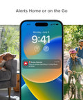 Phone displaying alert from Battery Powered Smoke And Carbon Monoxide Alarm With Nest Protect Compatibility
