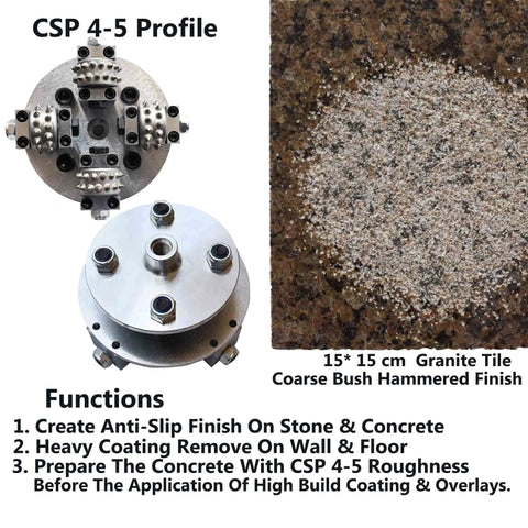 6 Inch Coating Removal Bush Hammer Tool For Angle Grinder Anti Slip Concrete Stone Texturing Pro Grade Patch Repair