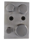 Pro Grade Circle Disc Cutter Set With Four Punches And Die For Cutting Clean Circles From Soft Metal Up To 14 Gauge