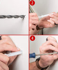 Installation steps for SnapToggle Be Toggle Anchor Zinc Plated Steel Channel For 3/8 To 2-1/2 Grip Range In Hollow Walls For 5/16-18 UNC Fasteners.